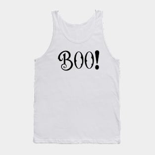 Boo! Retro Vintage Halloween Typography Tank Top